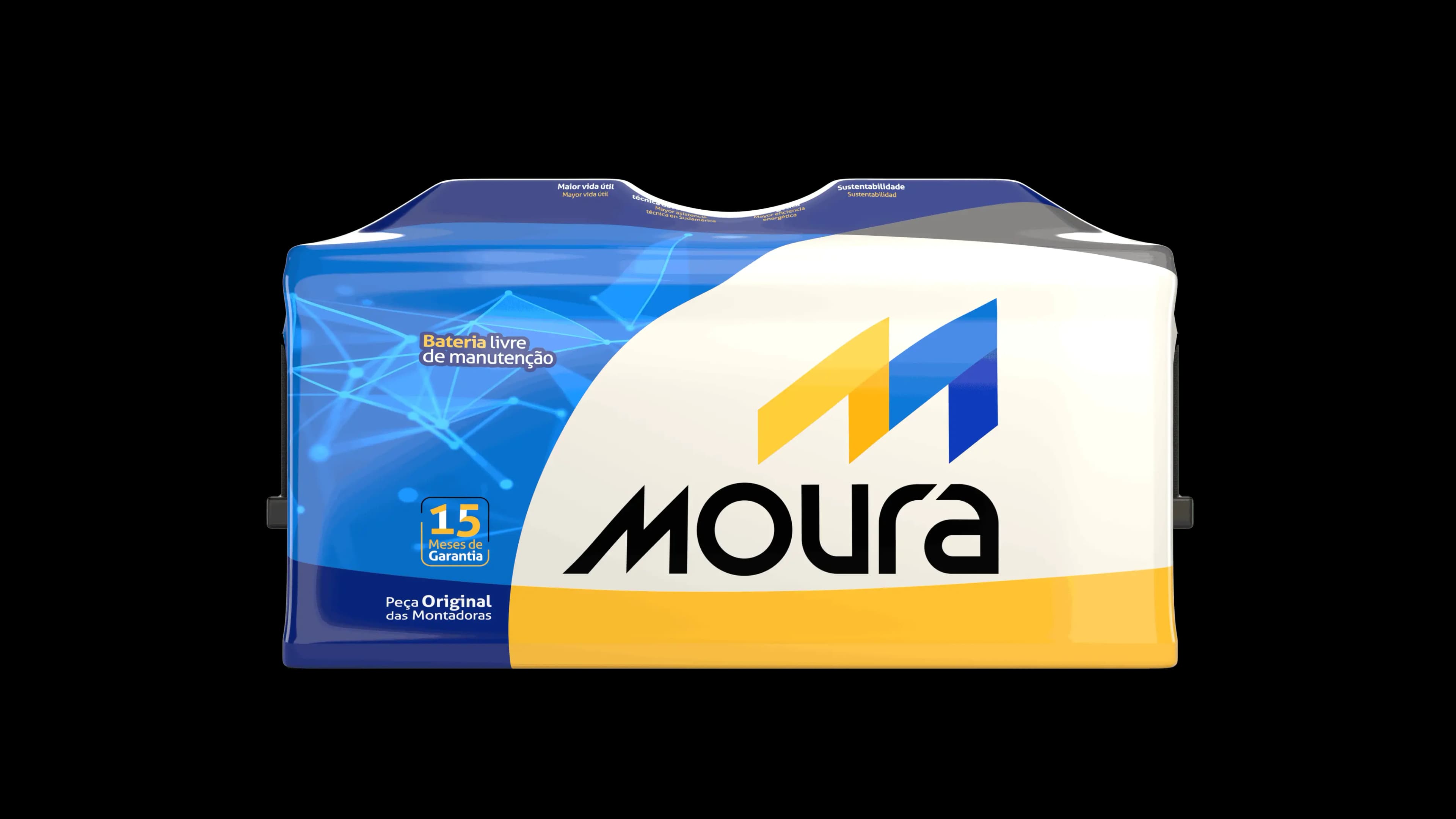 Batería para camión Moura de frente